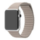 Ремінець Apple watch 38/40/41/42 Series 10/mm Leather Loop Stone