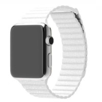 Ремінець Apple watch 38/40/41/42 Series 10/mm Leather Loop White