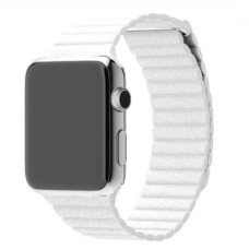 Ремінець Apple watch 38/40/41/42 Series 10/mm Leather Loop White