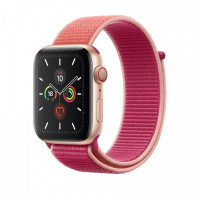 Ремінець Apple watch 38/40/41/42 Series 10/mm Nylon Sport Loop Pomegranate