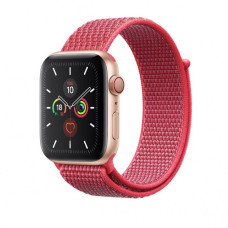 Ремінець Apple Watch 42/44/45/46/49 mm Nylon Sport Loop Hibiscus