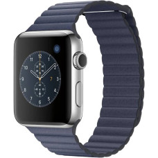 Ремінець Apple watch 42/44/45/46/49 mm Leather Loop Midnight Blue