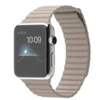 Ремінець Apple watch 42/44/45/46/49 mm Leather Loop Stone