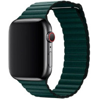 Ремінець Apple watch 42/44/45/46/49 mm Leather Loop Green