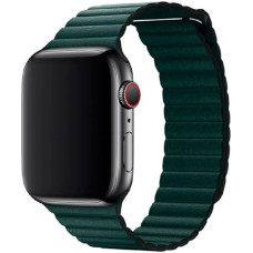 Ремінець Apple watch 42/44/45/46/49 mm Leather Loop Green