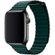 Ремінець Apple watch 42/44/45/46/49 mm Leather Loop Green