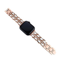 Ремінець Apple watch 42/44/45/46/49 mm Chanell rose white