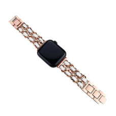 Ремінець Apple watch 38/40/41/42 Series 10/mm Chanell rose white