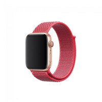 Ремінець Apple watch 38/40/41/42 Series 10/mm Nylon Sport Loop Rose pink