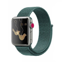 Ремінець Apple Watch 42/44/45/46/49 mm Nylon Sport Loop Pine Green