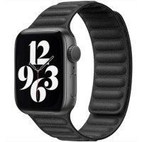 Ремінець Apple watch 42/44/45/46/49 mm Leather Link black