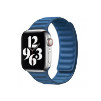 Ремінець Apple watch 38/40/41/42 Series 10/mm Leather Link blue
