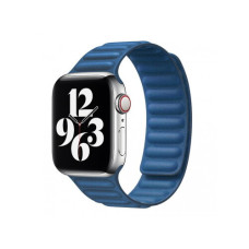 Ремінець Apple watch 38/40/41/42 Series 10/mm Leather Link blue