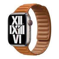 Ремінець Apple watch 42/44/45/46/49 mm Leather Link brown