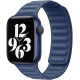 Ремінець Apple watch 38/40/41/42 Series 10/mm Leather Link midnight blue