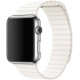 Ремінець Apple watch 42/44/45/46/49 mm Leather Link white