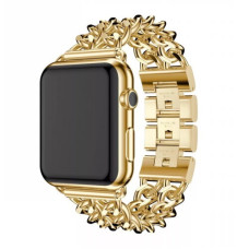 Ремінець Apple watch 42/44/45/46/49 mm Chanell Gold