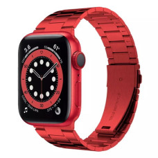 Ремінець Apple watch 42/44/45/46/49 mm Metal 3-bead red