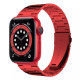 Ремінець Apple watch 42/44/45/46/49 mm Metal 3-bead red