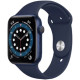 Ремінець Apple watch 38/40/41/42 Series 10/mm Sport Band Deep navy (M)