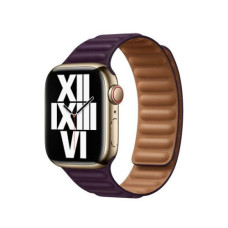 Ремінець Apple watch 38/40/41/42 Series 10/mm Leather Link dark cherry
