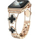 Ремінець Apple Watch 42/44/45/46/49 mm Van Cleef gold black