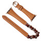 Ремінець Apple Watch 42/44/45/46/49 mm CHANEll Double Loop caramel