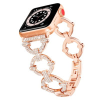 Ремінець Apple watch 38/40/41/42 Series 10/mm Lady band Rings Brilliant gold