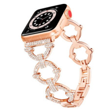 Ремінець Apple watch 38/40/41/42 Series 10/mm Lady band Rings Brilliant gold