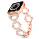 Ремінець Apple watch 38/40/41/42 Series 10/mm Lady band Rings Brilliant gold
