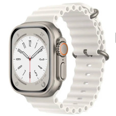 Ремінець Apple Watch 42/44/45/46/49 mm Ocean Band white