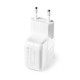 Зарядний пристрій 12W USB Power Adapter Europe High-Quality білий